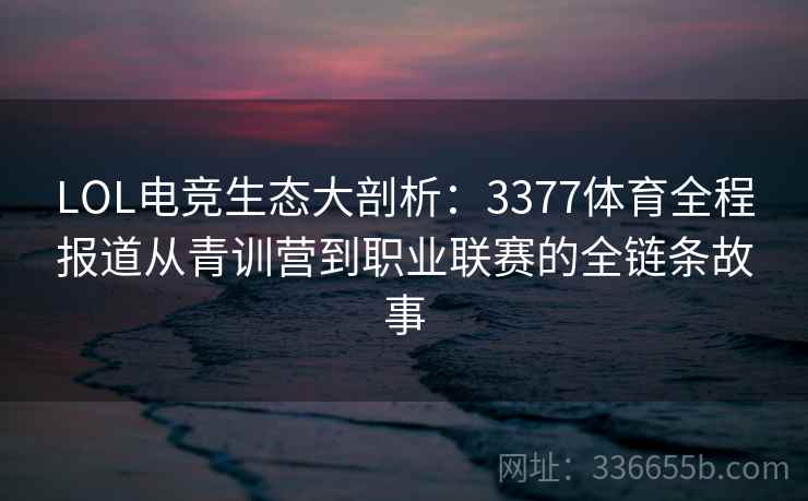 LOL电竞生态大剖析：3377体育全程报道从青训营到职业联赛的全链条故事